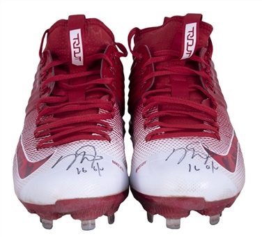 2016 Mike Trout Game Used & Signed Nike Cleats (Anderson LOA)
